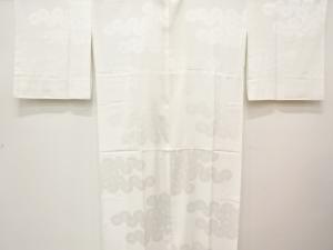 菊模様織り出し　単衣長襦袢